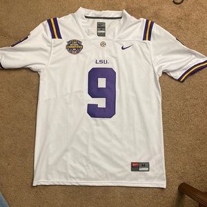 Joe Burrow LSU jersey with national championship patch